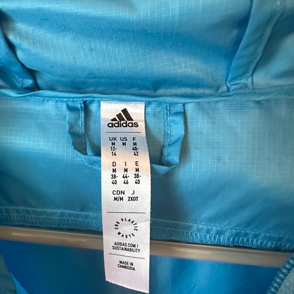 Adidas women’s Size M Logo Running Windbreaker - Picture 3 of 7